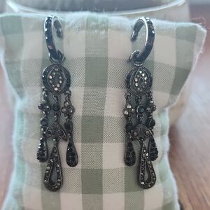 Chic Black Dangle Earrings